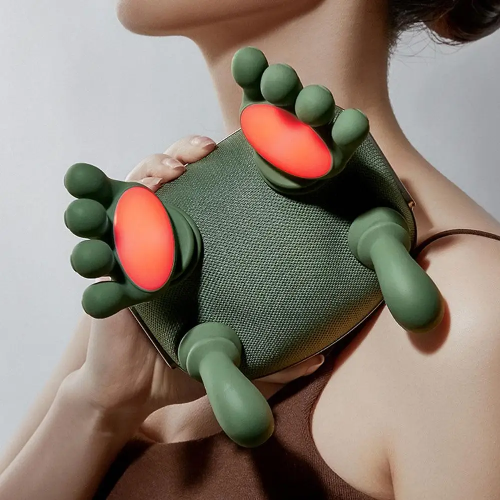 

Neck And Shoulder Massager Deep Tissue Shiatsu Electric Massager Rechargeable Kneading Massager Gifts For Women Men Dad Mom