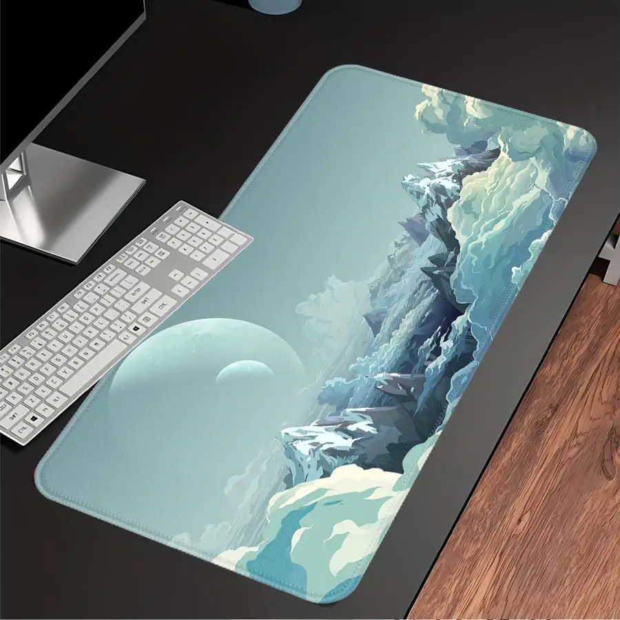 

Mouse Pad Computer Laptop Pad Keyboard Mouse Pad Game Console Pad office Pad Desk accessories Anti slip Anime Clouds Sky