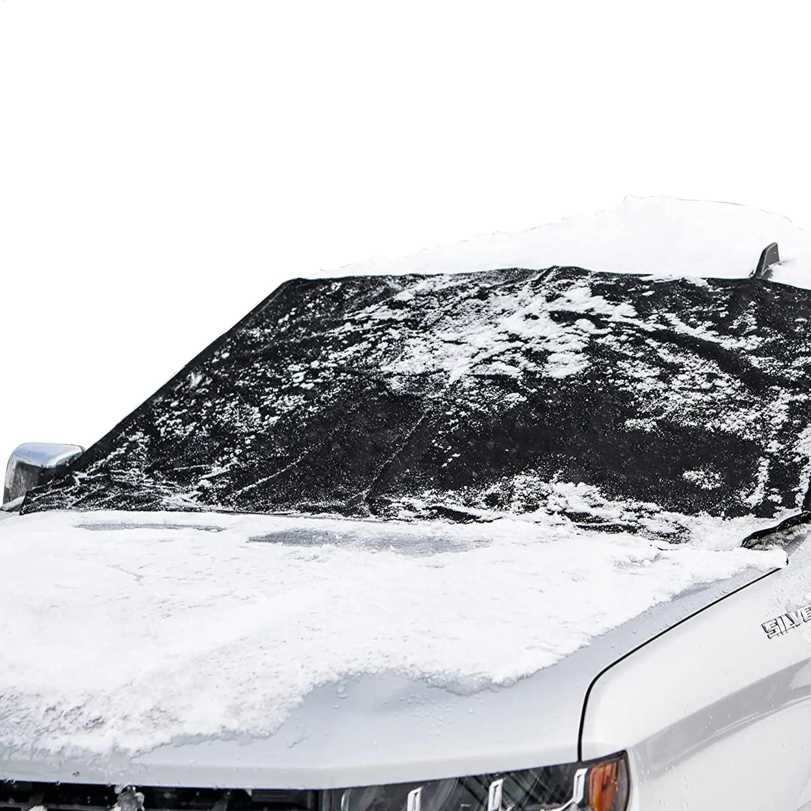 

Heavy-Duty Winter Car Windshield Snow Cover All-Weather Frost Snow Ice Rain Sun Protector Easy Install Windshield Sun Shade