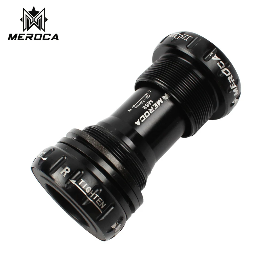 24mm Through Axis BSA BB68/73mm Bicycle Bottom Brackets Sealed Bearing Aluminum Alloy for Mountain Bike and Road Bike