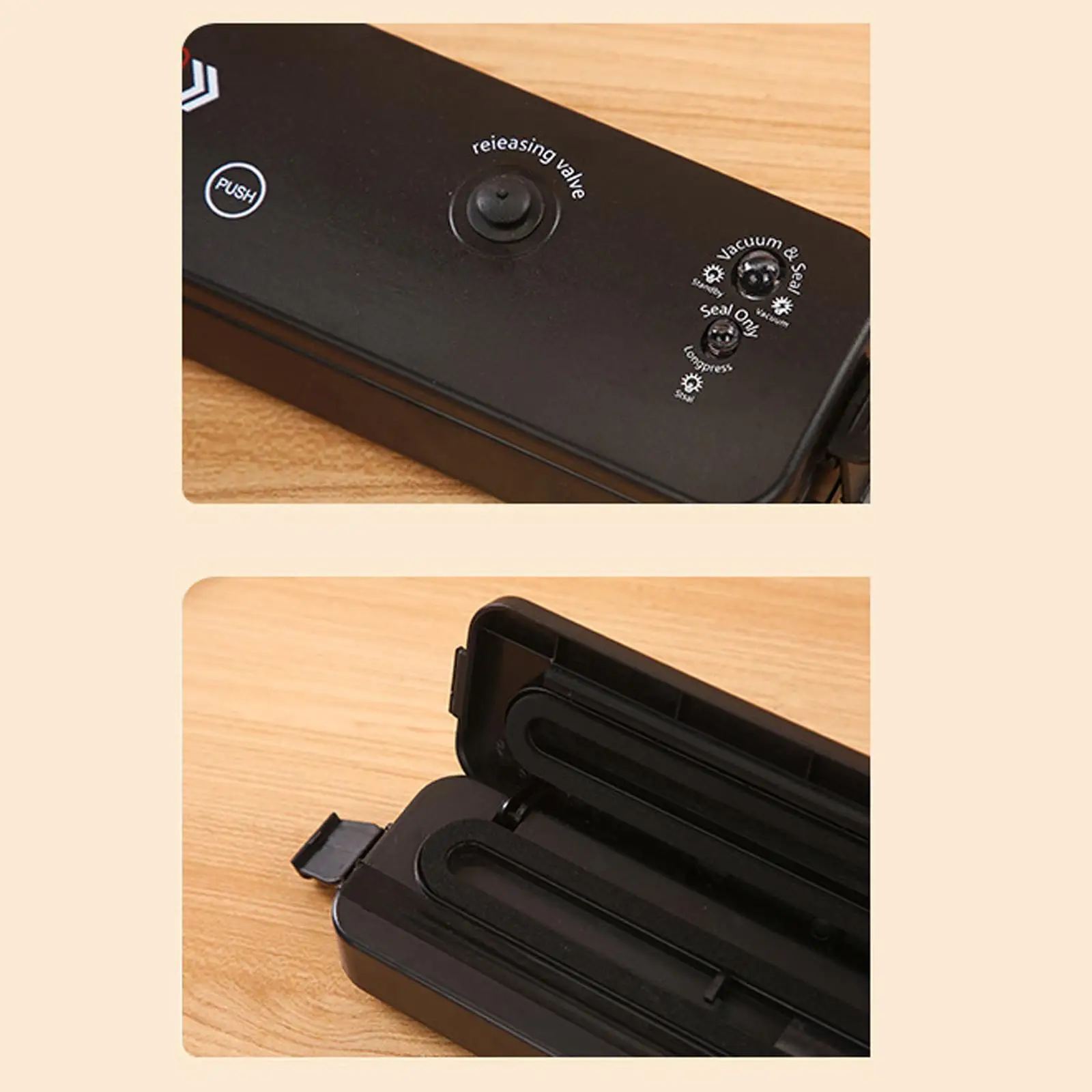 

Vacuum Sealer Machine Indicator Lights Portable Multi Modes One Touch for Food Home