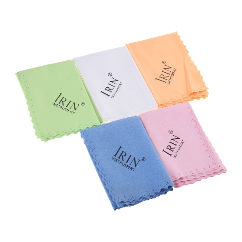 

5 Pcs Universal Musical Instrument Cleaning Cloth Microfiber Polishing Cloth Guitar Wiping Cloth Cotton Towels Durable