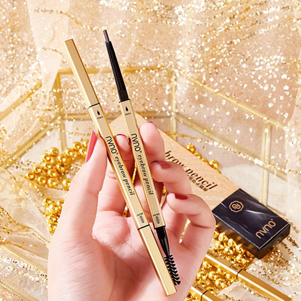 5/10/15PCS Cosmetics Non Caking Four Pronged Eyebrow Pencil Double Headed Eyebrow Pencil Eye Makeup Eyebrow Pencil