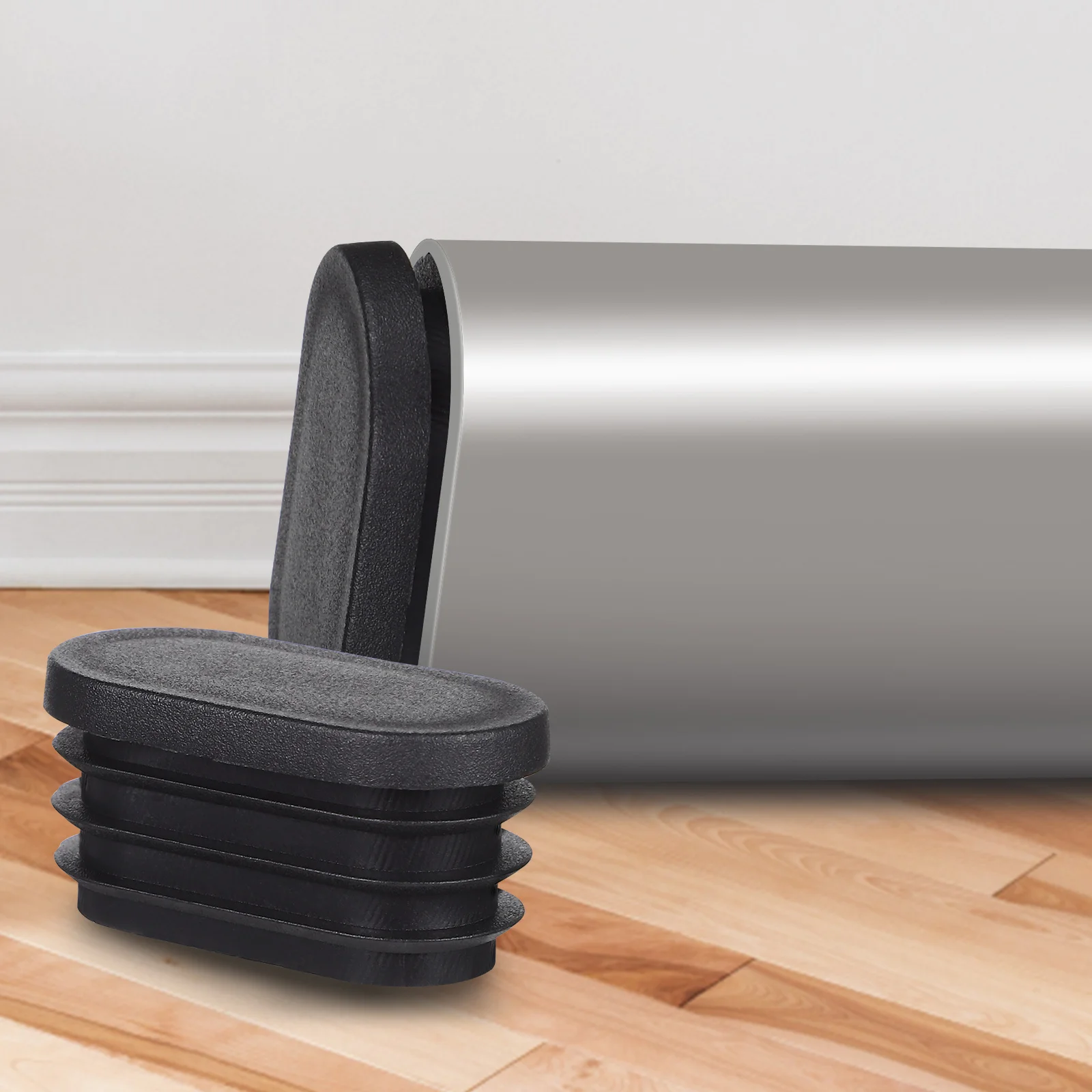 1 комплект, 1 комплект колпачков для ножек стула, черные защитные чехлы для ног стола, стула, прочные нескользящие защитные накладки для мебели для паркетных полов