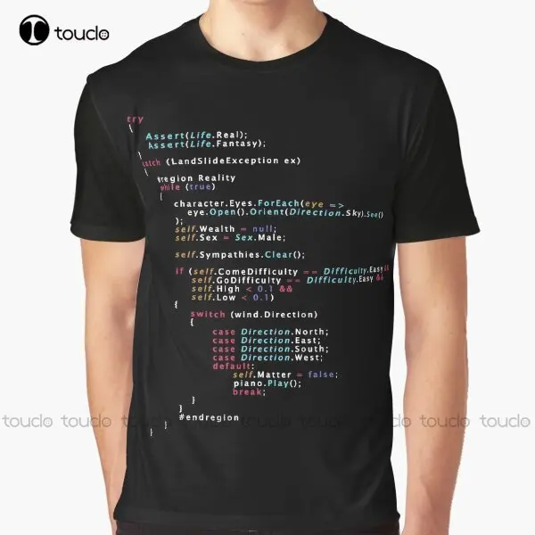 

Is This The Real Life Coding Programming Color Graphic T-Shirt Custom Aldult Teen Unisex Digital Printing Tee Shirts Custom Gift