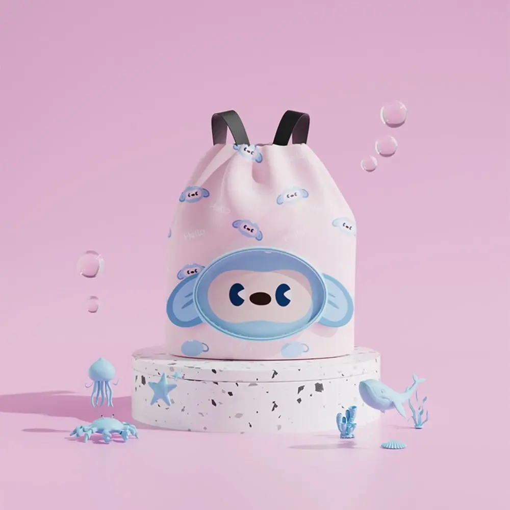 Dry and Wet Separation Children's Swimming Bag Waterproof Large Capacity Cartoon Swim Backpack Cute Animals Portable