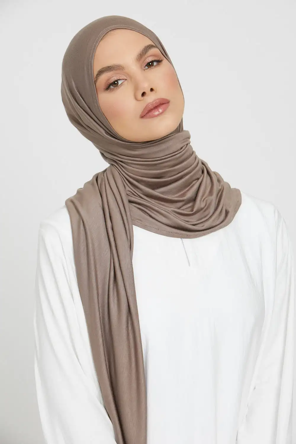 Neue muslimische Frauen Trikot Hijab Schal einfarbig Kopf wickel Schal Mode Kopftuch Turban Islam Schleier flexible Premium Modal