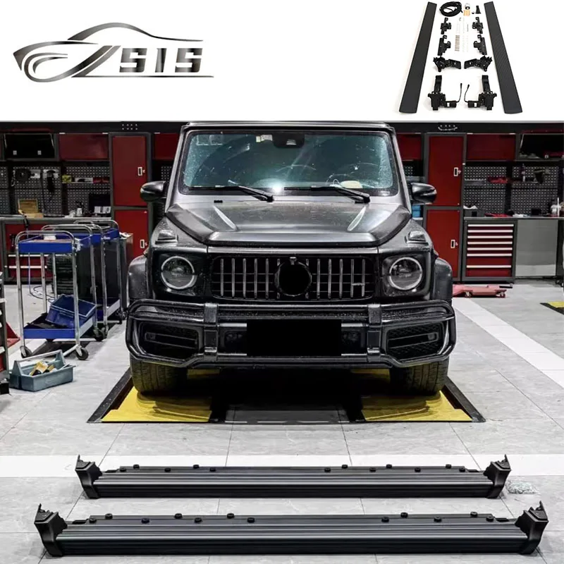 

G-Wagon W463a 2018-2023 Electric Side Step for W464 G63 G65 G500 G550 Side Step Auto Running Board Long or Short Electric Pedal