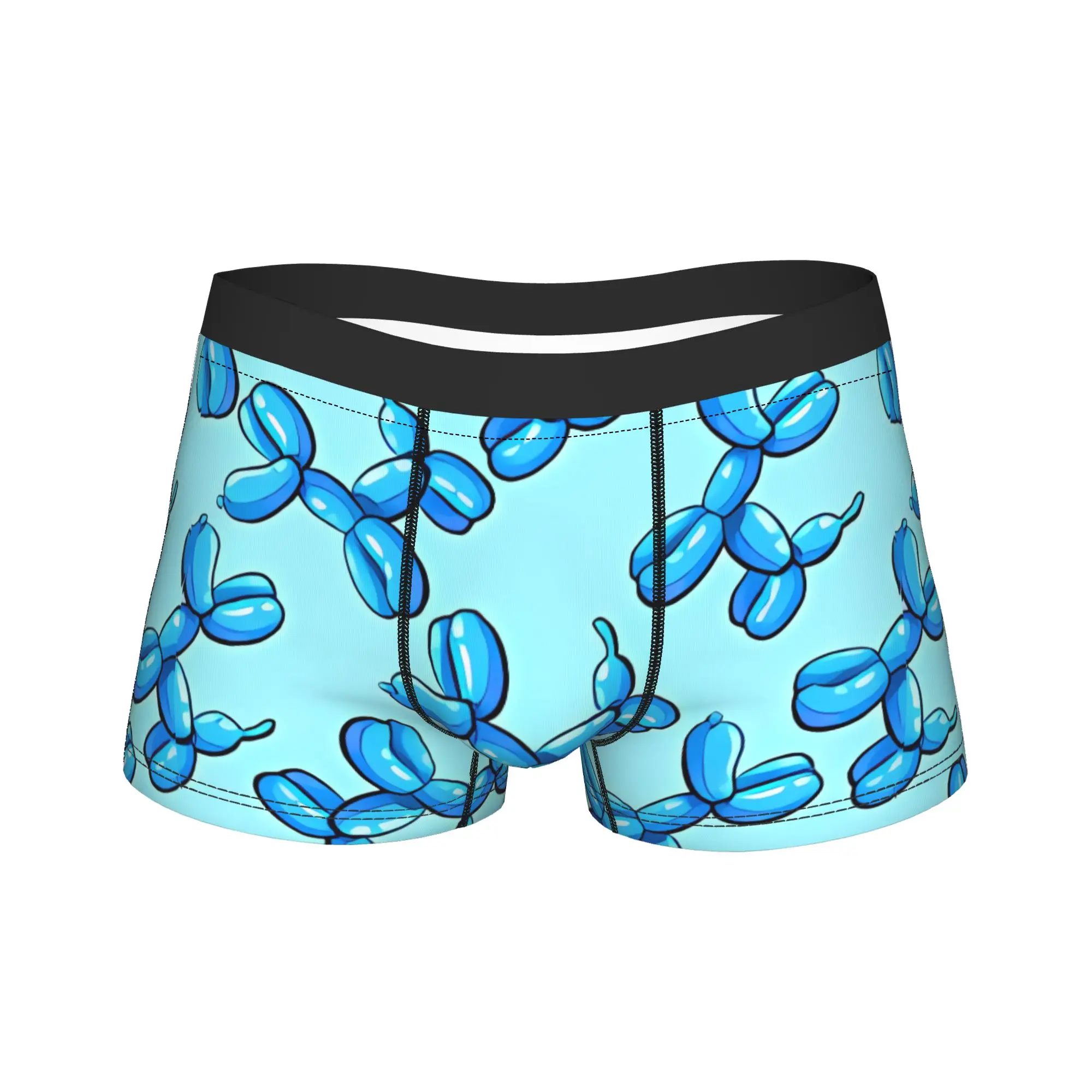 Balloon Dog Cattoon Underwear Printed Boxer Shorts Hot Sale Man Panties Breathable Boxer Brief Birthday Gift