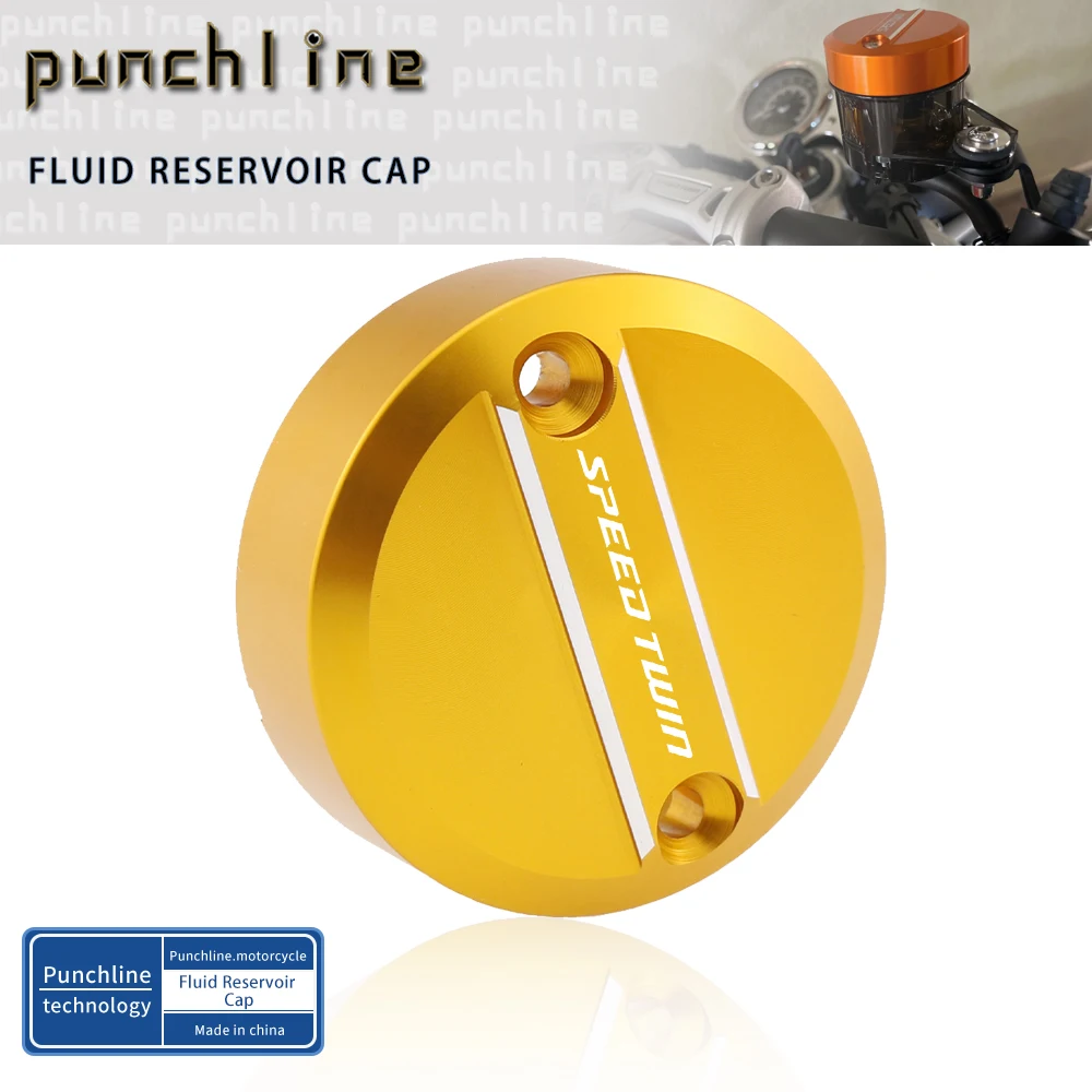 

For Scrambler 1200 XC 1200XE Speed Twin 1200 Thruxton 1200 1200R Front Brake Fluid Reservoir Cap Cover