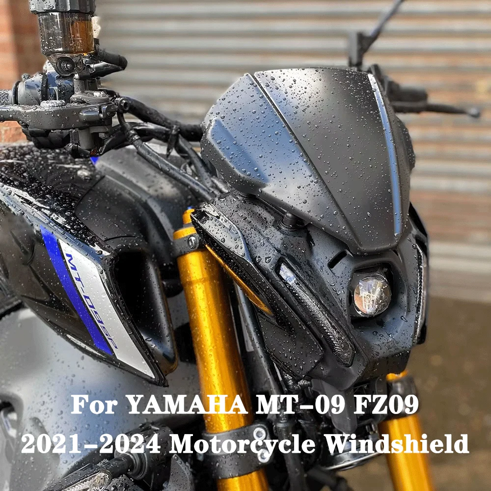 

For YAMAHA MT-09 FZ09 2021-24 Motorcycle Windshield Visor Special Painting Windscreen Modified Deflector Fairing