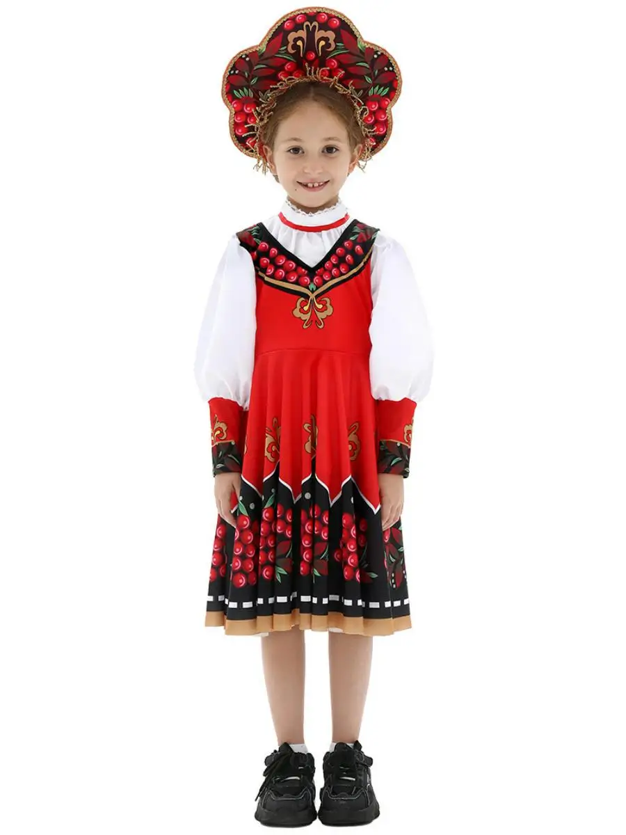 New Children's Ethnic Costume loween Stage Performance Cosplay Outfit National Sle Cultural Costumes Children's Wear