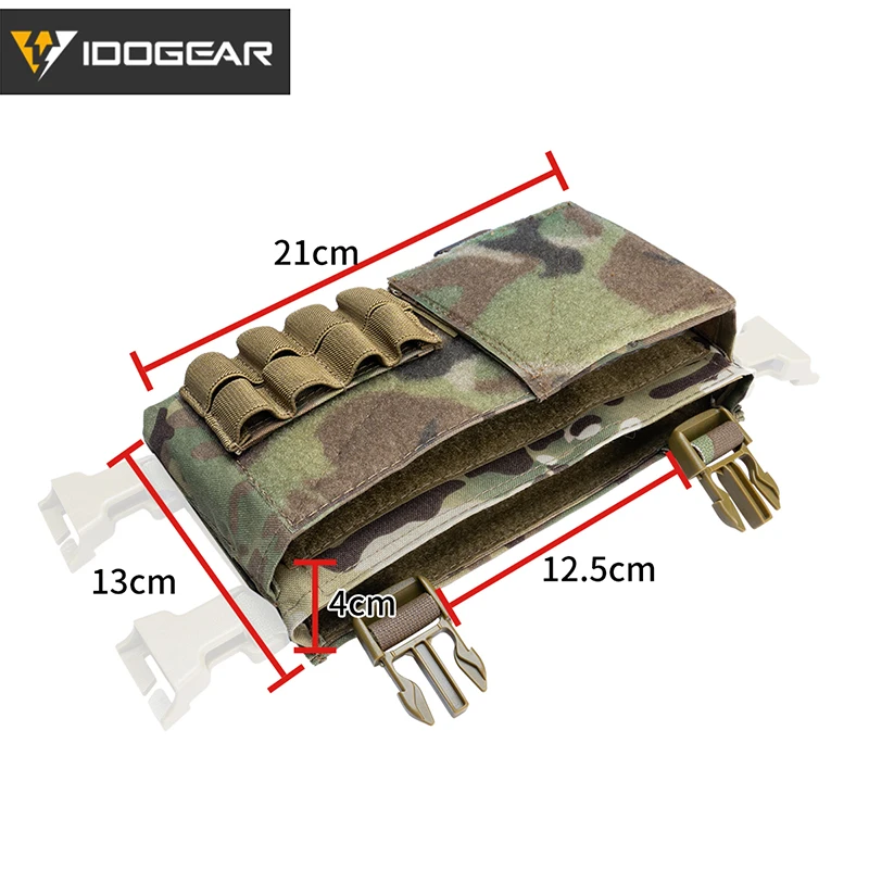 IDOGEAR-Soporte de placa táctica MK3, bolsa de chasis, Micro Fight, Panel frontal, Camo 3317-A