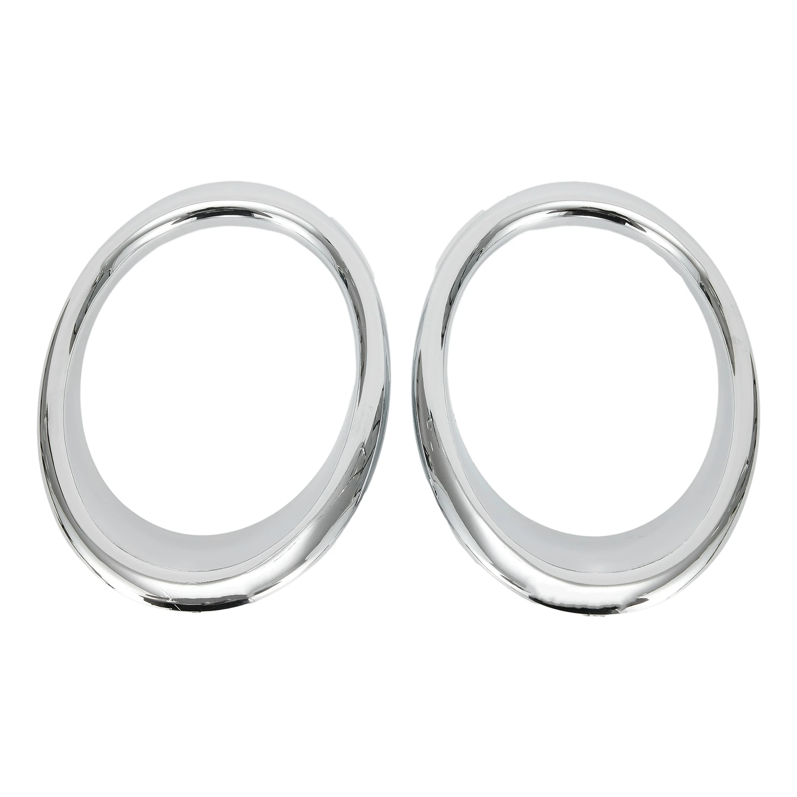 

Chrome Fog Lamp Bezel Trim Ring Tools Left & Right Pair Front Silver Trim Ring Fog Light Cover Lamp Bezel Chrome