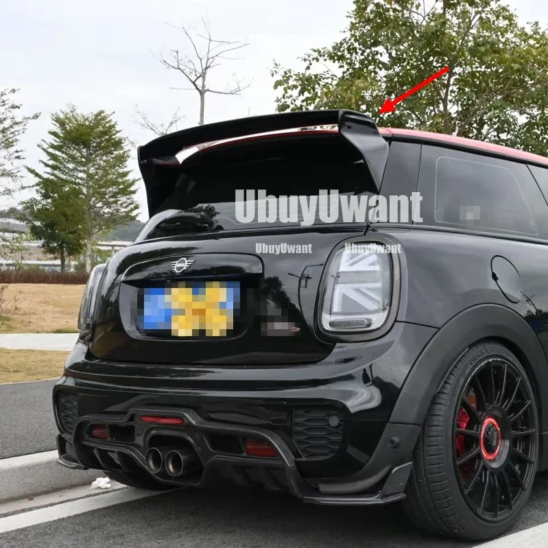 Für BMW MINI Cooper F56 (NICHT F55) Typ B JCW Stil Carbon Faser FRP Dach Spoiler Hinten Flügel außen Body Kits 2014-2020