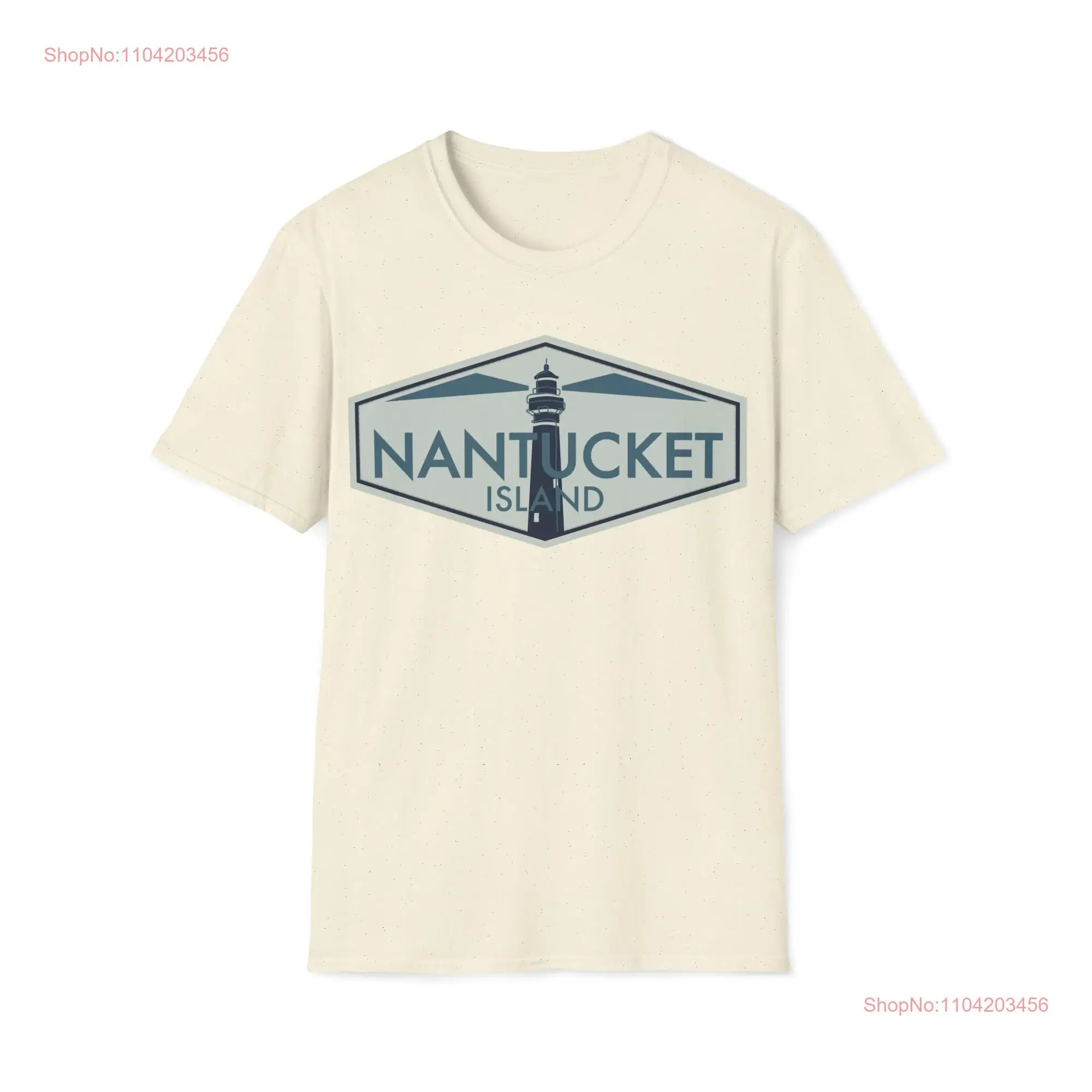 Nantucket Island Light House Softstyle T Shirt long or short sleeves