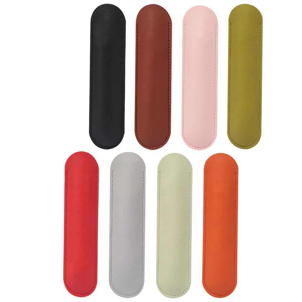 

8 Pcs Pen Bag Fountain Sleeves Pocket Protector Pu Vintage Anti-scratch Storage Case Protective