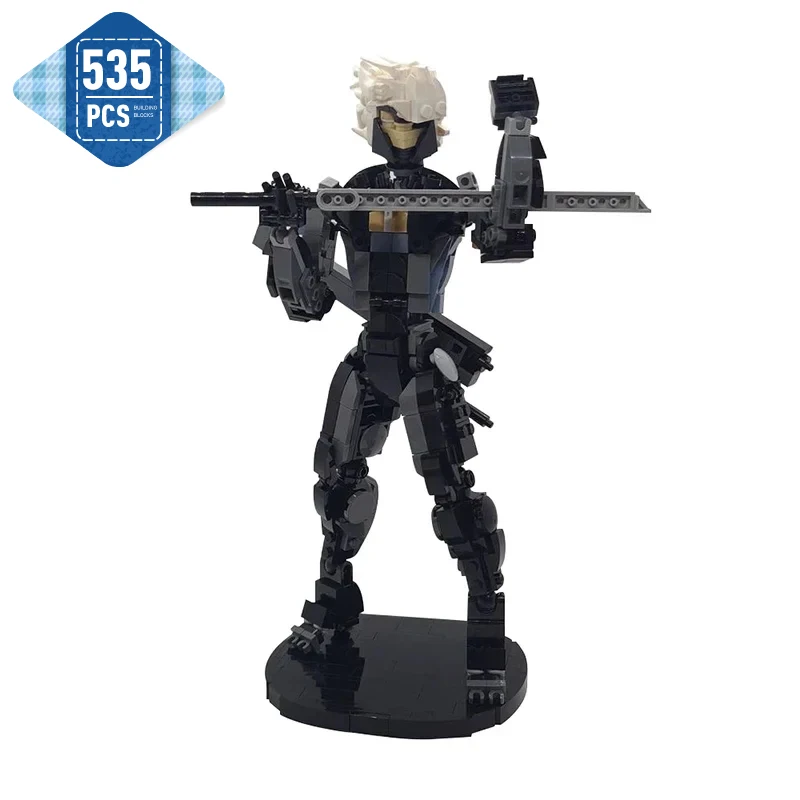 

MOC Game Series Metal Geared Action Figure Raiden Building Blocks Assembly Model MOC-152066 Game Figure Brick Toy Holiday Gift