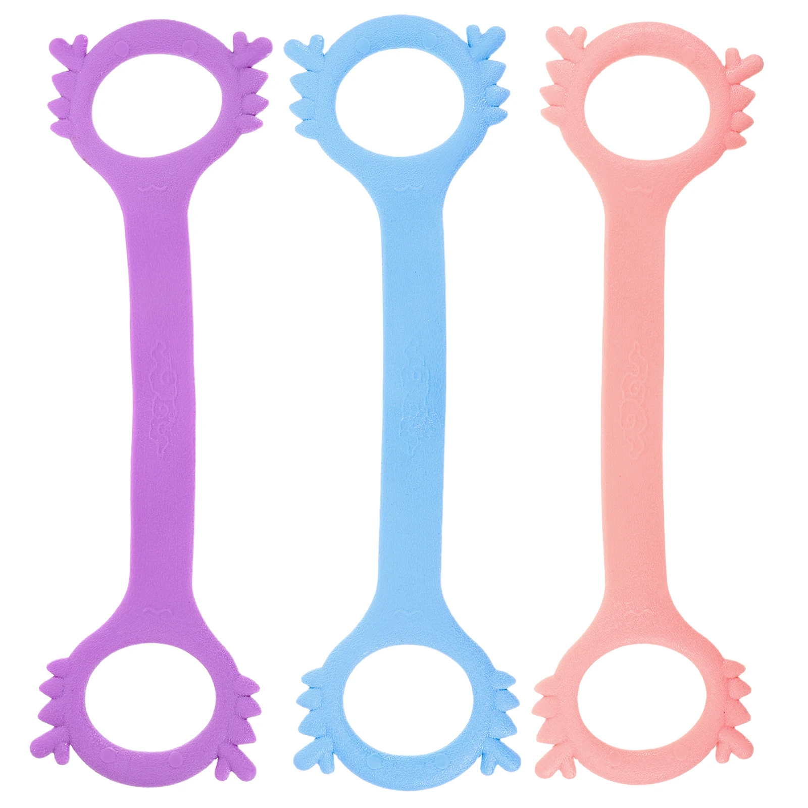 

3pcs Figure 8 Resistance Band For Back Elastic Workout Bands Comfort Grip Travel Fitness Equipment Stretch Yoga Resistance Bands