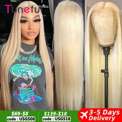 13x6 HD Transparent 613 Blonde Lace Frontal Human Hair Wigs 613 Bob Wig Brazilian Bone Straight 13x4 Lace Front Human Hair Wigs