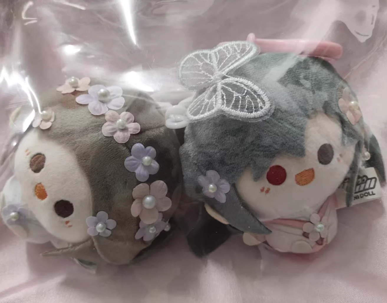 天官賜福 美しい花シリーズ ラウンド＆ローリングぬいぐるみ バックパックアクセサリー ファンギフト