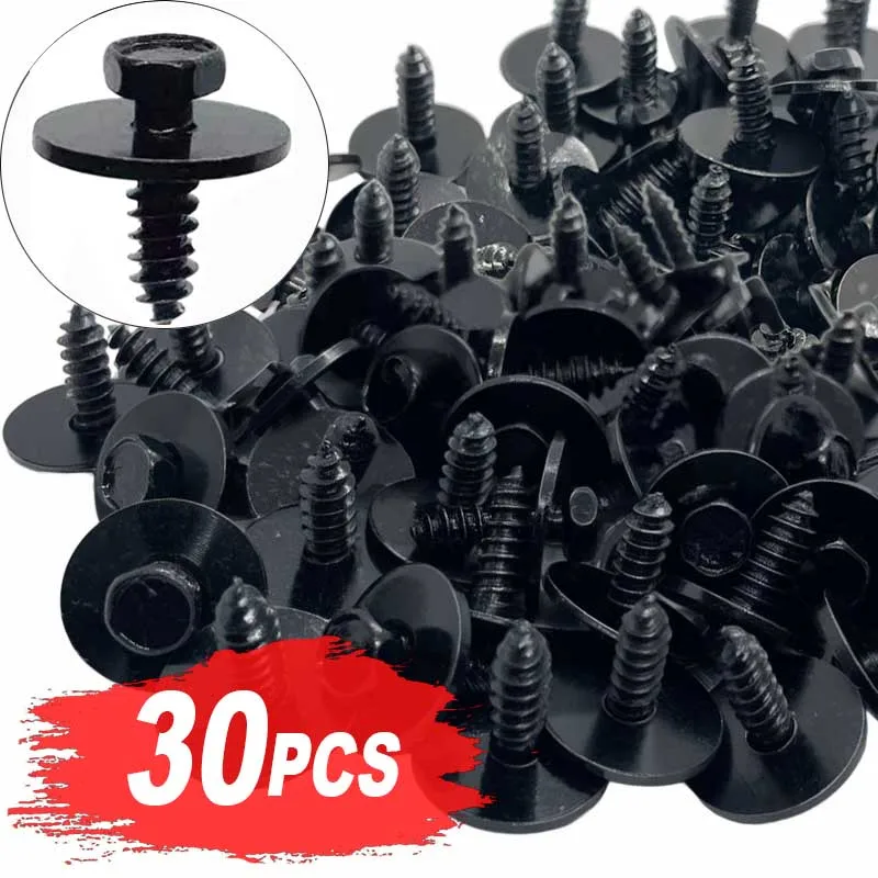 Tornillo de placa protectora de motor para BMW, tornillo autorroscante, protector de motor, parachoques, tuerca de Metal, arandela de tornillo, Clip