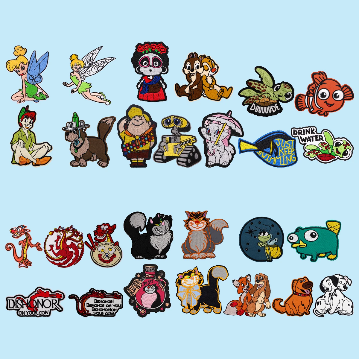 

Микс, 4/5 шт./компл., анимационные персонажи, вышитые нашивки с животными, нашивки для одежды, сделай сам, нашивки для курток, наклейки, подарки для друзей