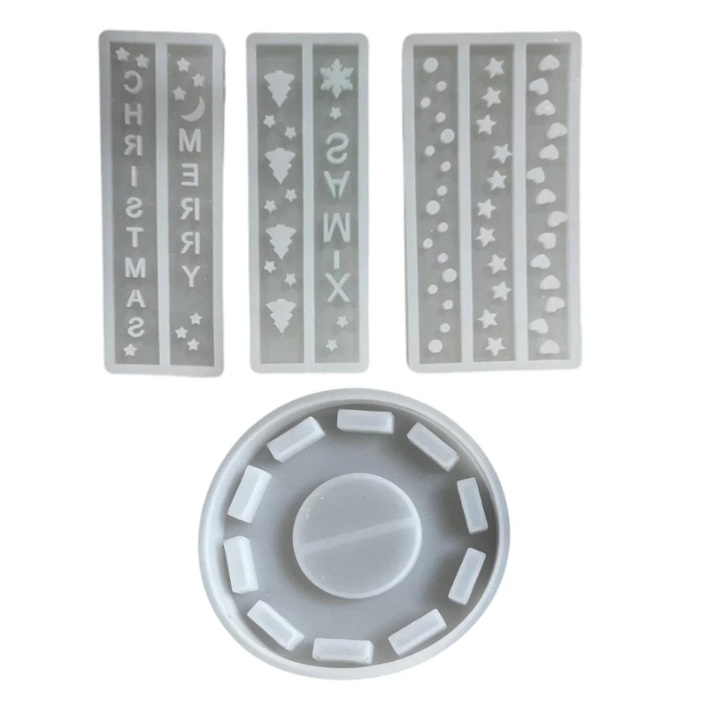 Silicone Molds Set for Candle Houses Miniature House Crafting Supplies Forms