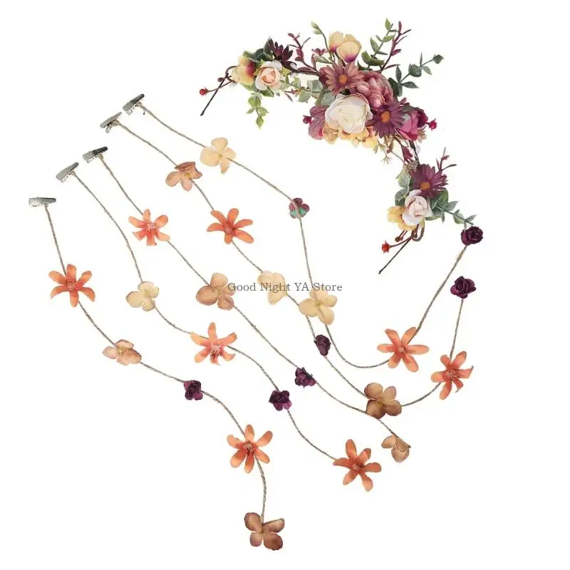 

Romance Wedding Hair Accessory Artificial Flower Hair Clip Hair Styling Tool