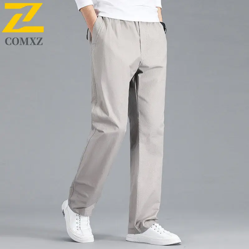 Mens Cargo Pants 2025 New Autumn Loose Big Size Multiple Pockets Pants Outdoor Travel Stretch Wear Resistant Breathable Trousers