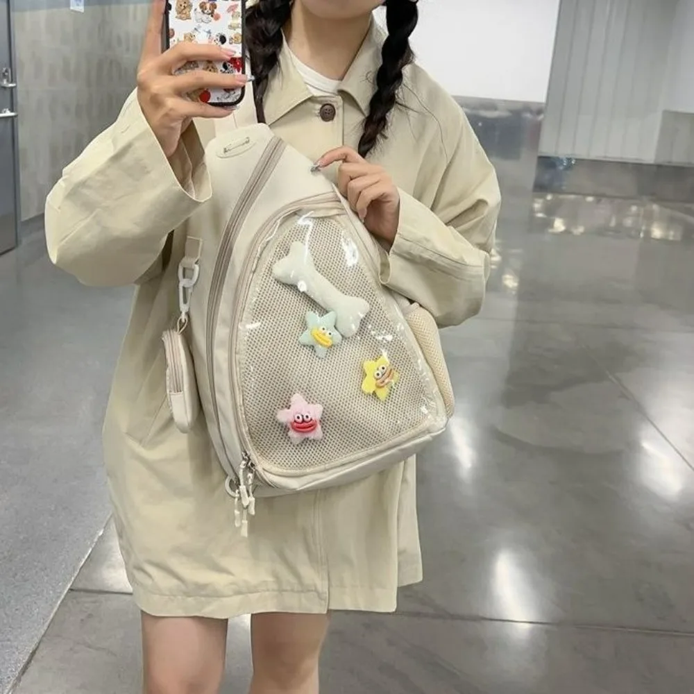 Casual Sports Shoulder Bag Travel Trend Cycling Harajuku Large Capacity Crossbody bags Cute Girl Student Breast Bags Ita сумка