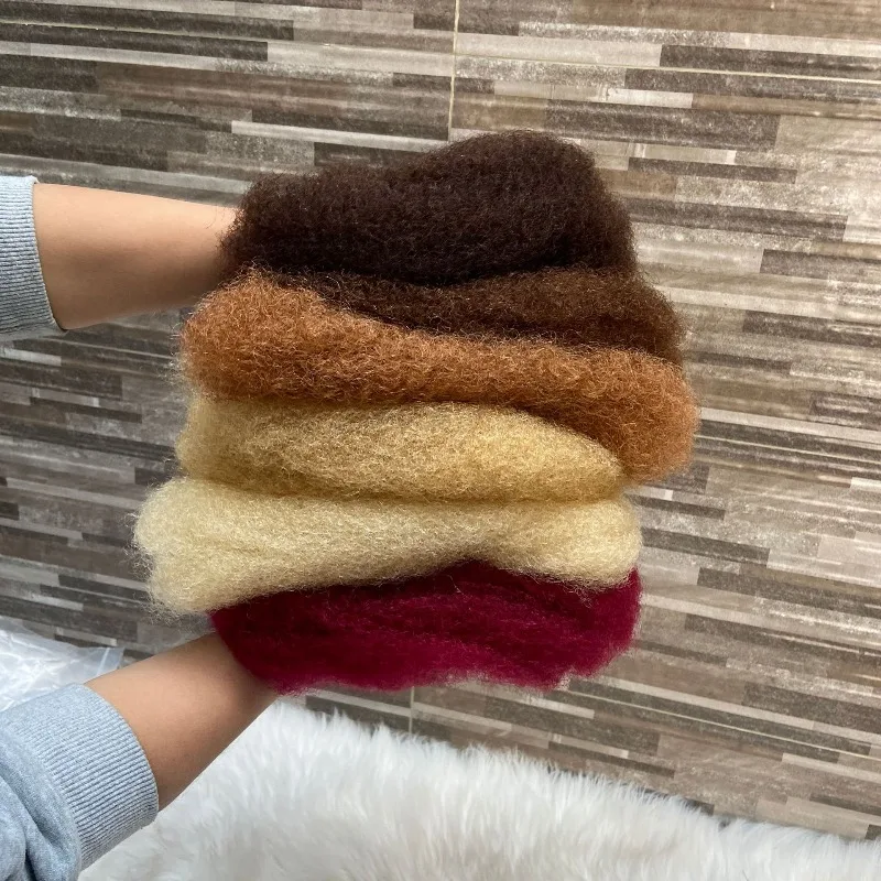 الأفرو غريب مجعد الكروشيه النسيج حزم الشعر البشري 12-22 بوصة ملحقات جديلة القذرة # 1ب # 4 # 30 # 27 # 613 # 99J للنساء