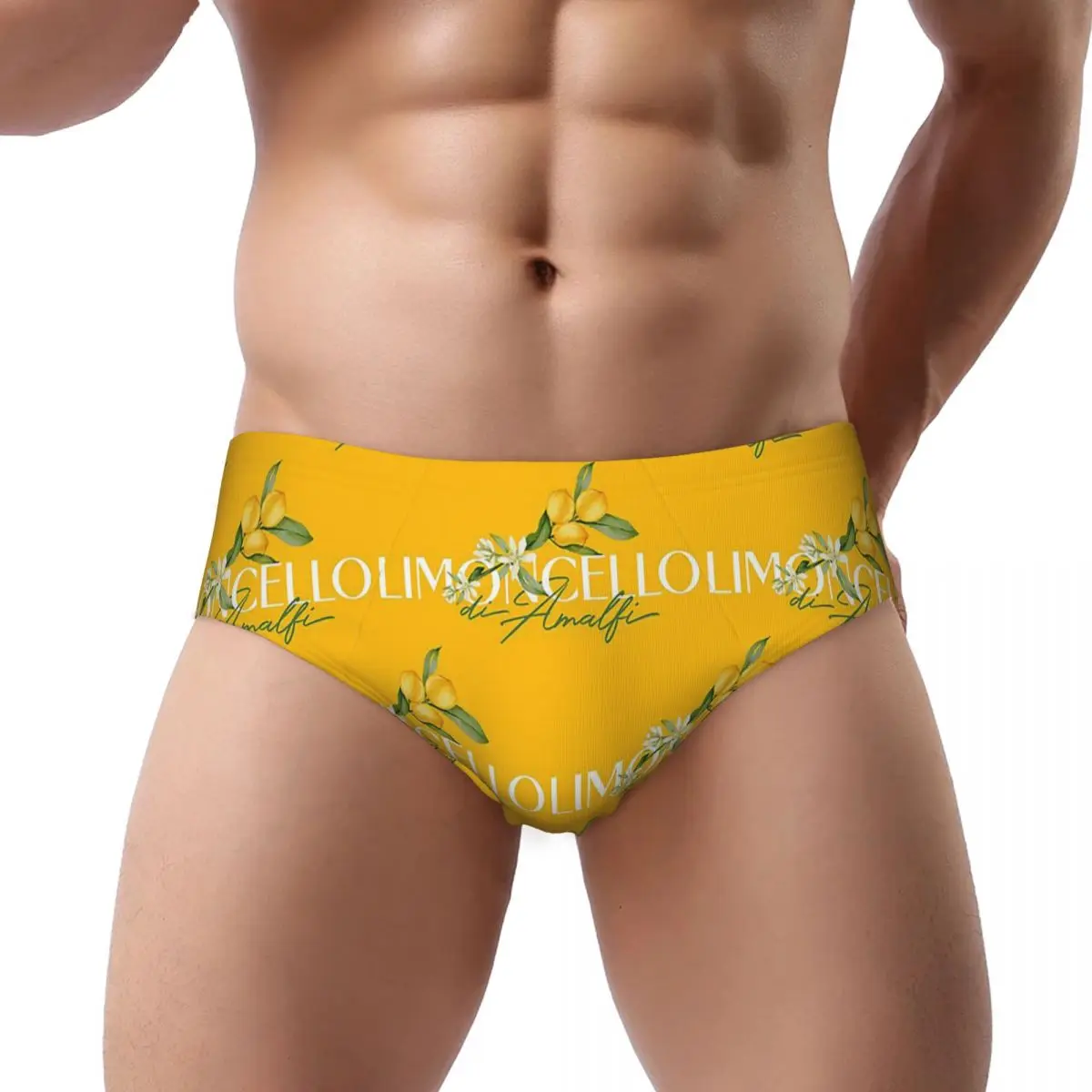 

Limoncello Di Amalfi Male Triangle Panties Ventilate Boxer Underpants Short Underwear for Homme Man Boyfriend Gifts