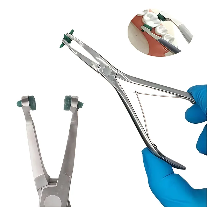 

1Pcs Stainless Steel Dental Crown Placement Forceps; Preformed Porcelain Crown Removal Forceps; Zirconia Denture Placement Tools