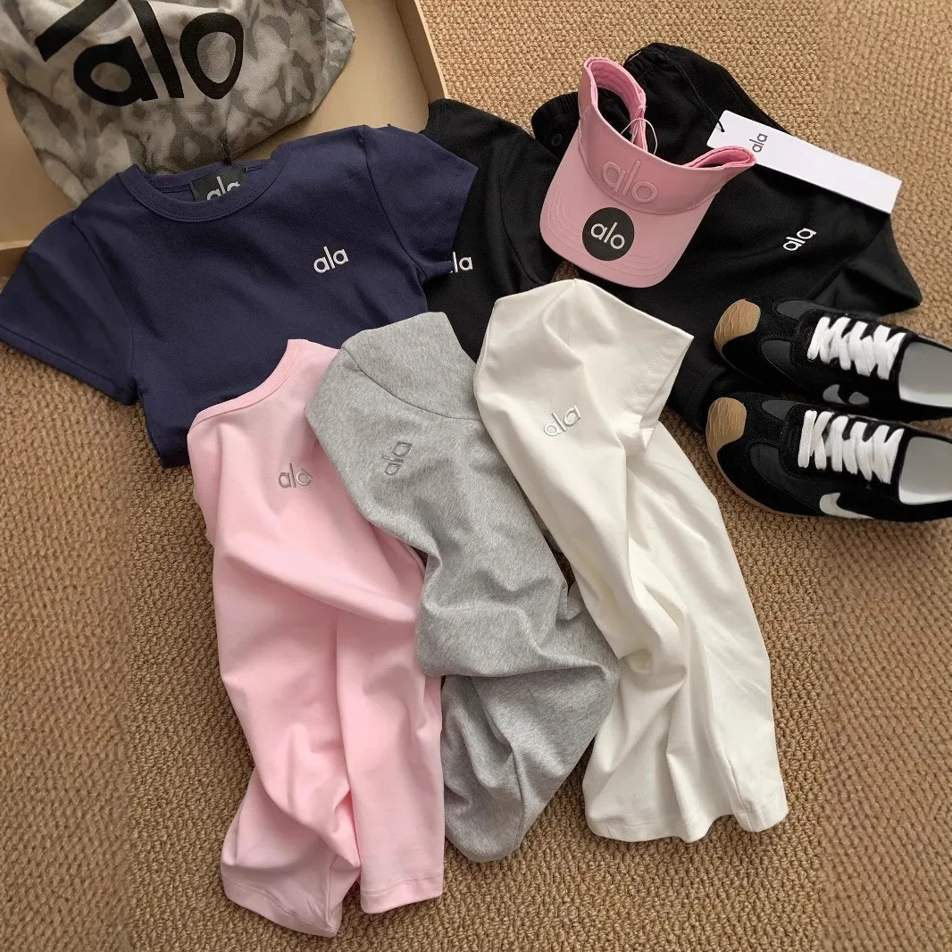 

Облегающая круглая футболка Ne ort Sve, летняя повседневная хлопковая футболка с принтом, женская модная базовая универсальная однотонная футболка