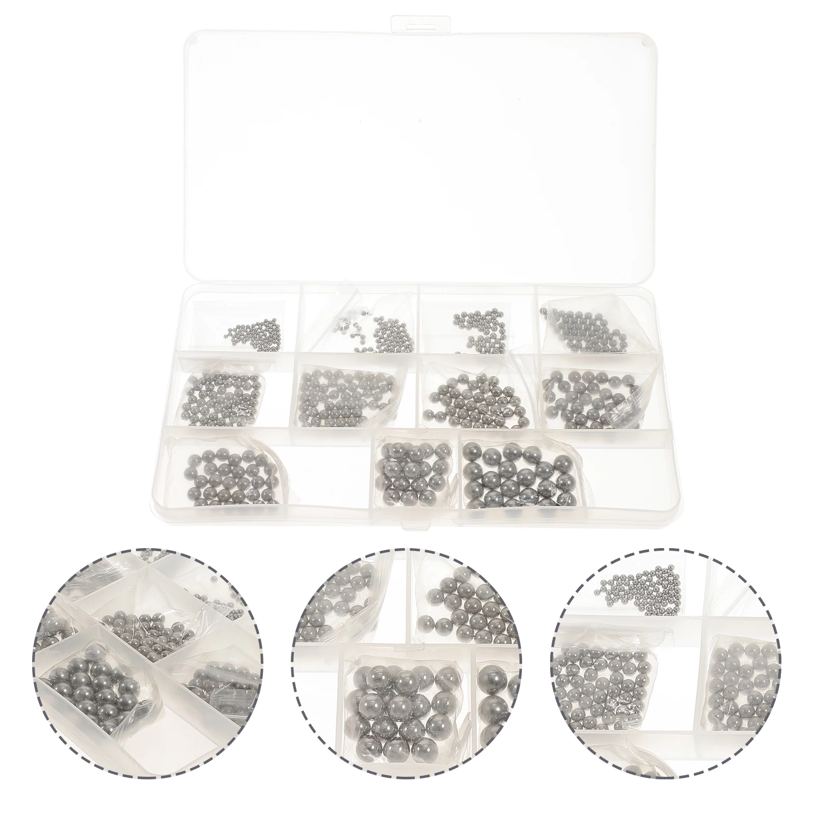 

Round Bearing Steel Ball Beads Kit Machine Beds Assortment Stainless Mini Smooth High Grade Precision Storage