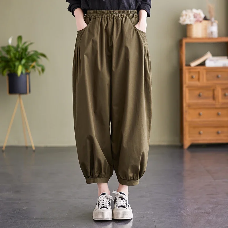 

Casual Pants 2024 New Arrival High Waist Korea Style Fashion Autumn Straight Pants Office Lady Work Pants Women Spring Pants W58