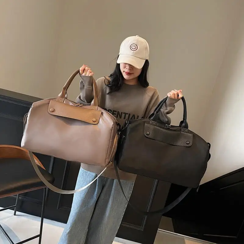 

Oxford Cloth Fashion Casual Handbag Multi Functional Folding Portable Fitness Sports Waterproof Wear Resistant Shoulder Bag