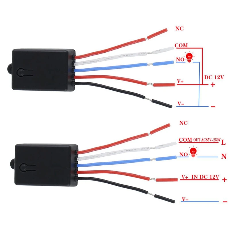 Universal Radio Frequency Wireless Remote Control Switch DC 12V 1 Channel Receiver Module Electronic Garage Lock Door, A