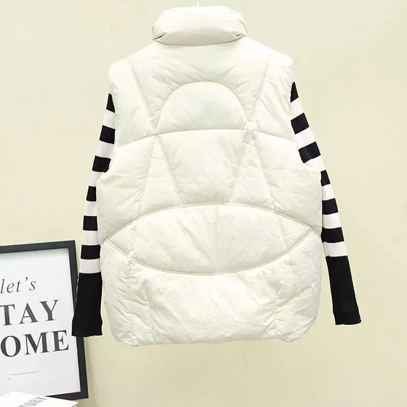Trendy Down Vest for Ladies Lightweight Thermal Layering Outerwear​