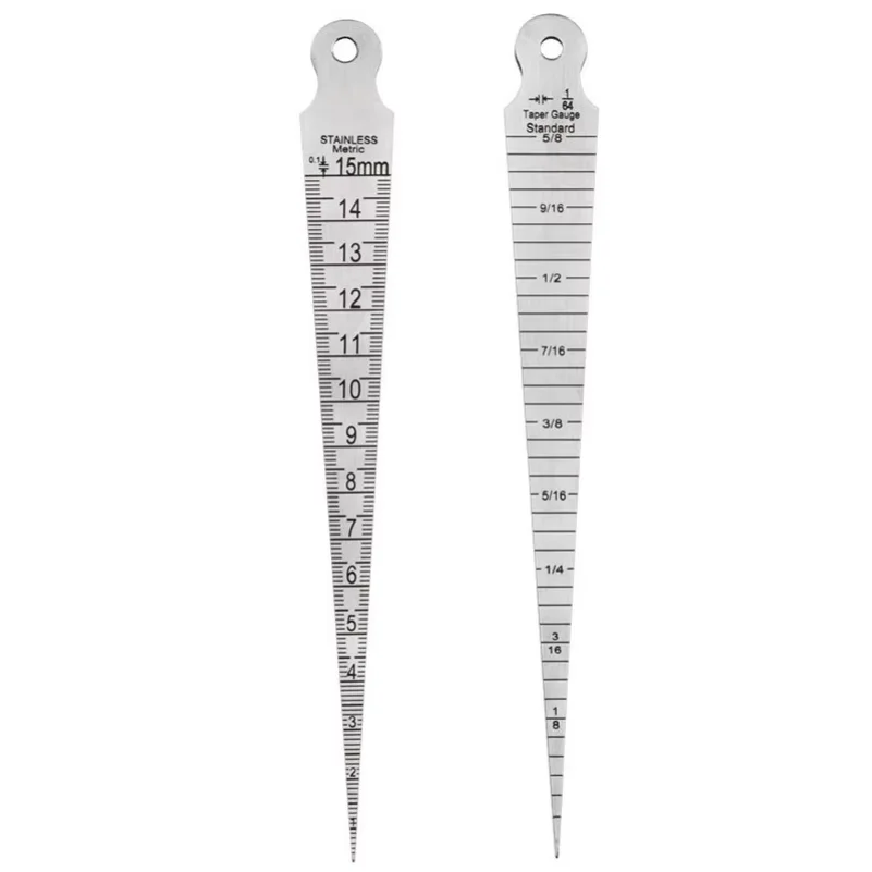 1pc A High-Precision Tapered Gap Gauge with a Wedge-Shaped Feeler for 0-15mm Aperture