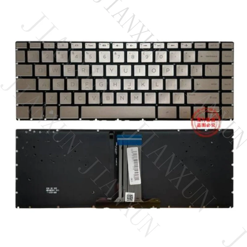 A+ For  HP Pavilion 14-BA 14T-BA 14M-BA 14-BS 240 245 G6 US gloden backlit Keyboard