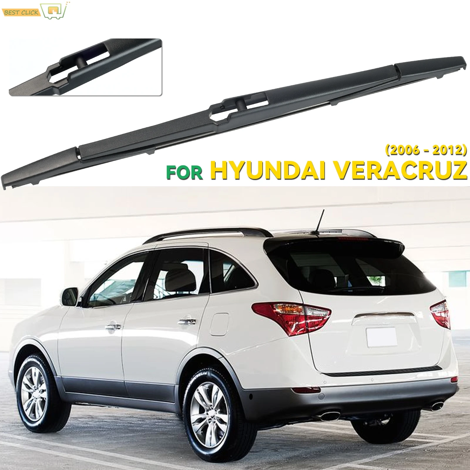 

Xukey Tailgate Rear Windshield Wiper Blade For Hyundai Veracruz IX55 2006 - 2012 OE# 988203J000 2007 2008 2009 2010 2011 2012