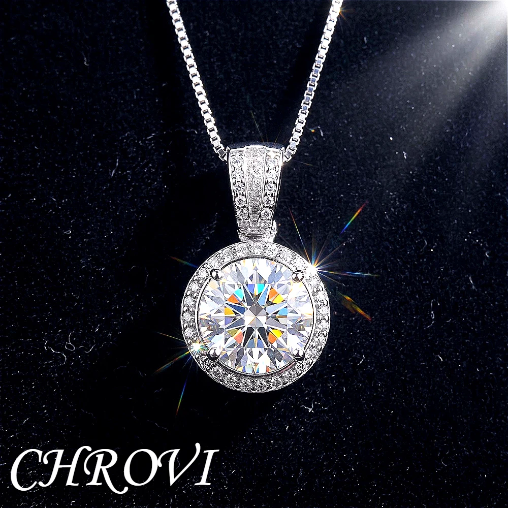 Luxurious 925 sterling silver high-end morganite necklace, white gold collar chain, eight-pointed star zircon pendant accessory
