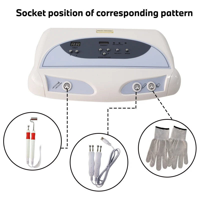 Elettrodi EMS Macchina per il sollevamento del viso a microcorrente con guanto riutilizzabile - per la rimozione delle rughe e il rassodamento della pelle Dispositivo per la cura del viso