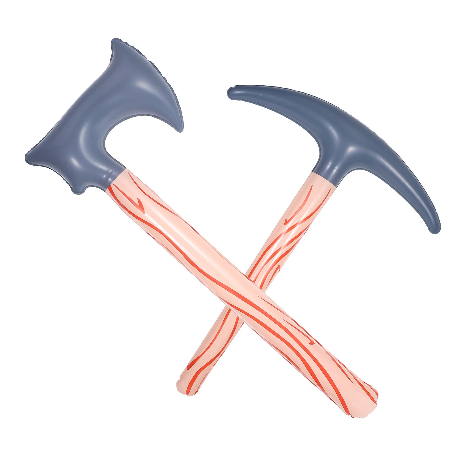 Pico de hacha inflable, decoración de globos de plástico duro grande para playa, piscina, recuerdos de fiesta de Halloween, 2 uds.