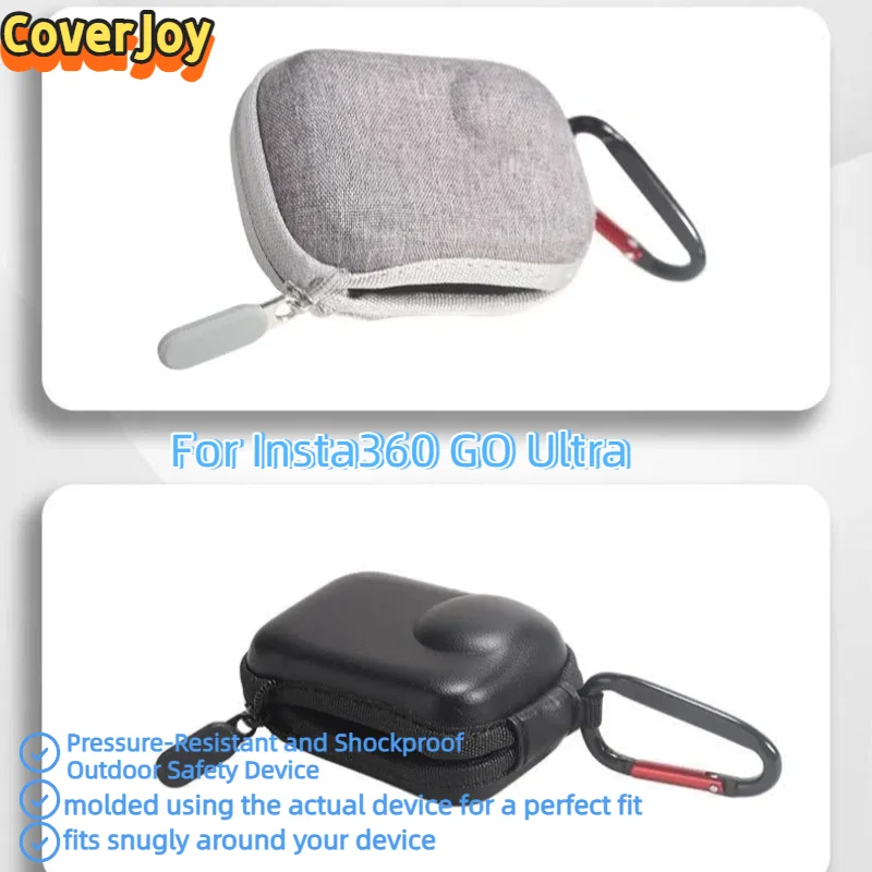 CoverJoy Mini Case for Insta360 GO Ultra Portable Anti Scratch Protective Storage Bag with Hook