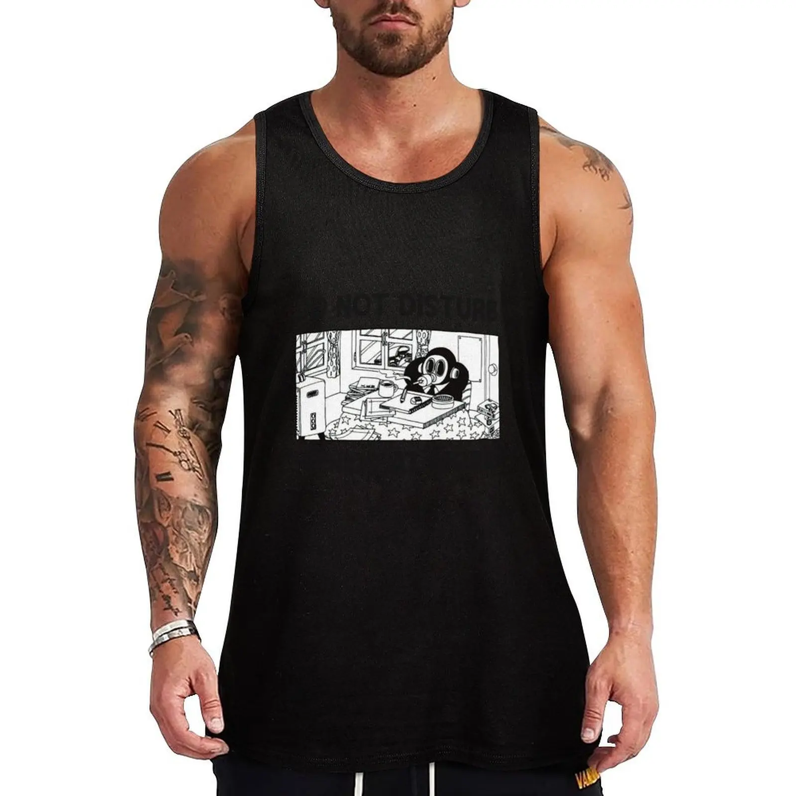 

Toriyama Bot working RIP. DO NOT DISTURB, GENIUS AT WORK Tank Top Bodybuilding Fitness Tank Top Sleeveless Gym Shirt