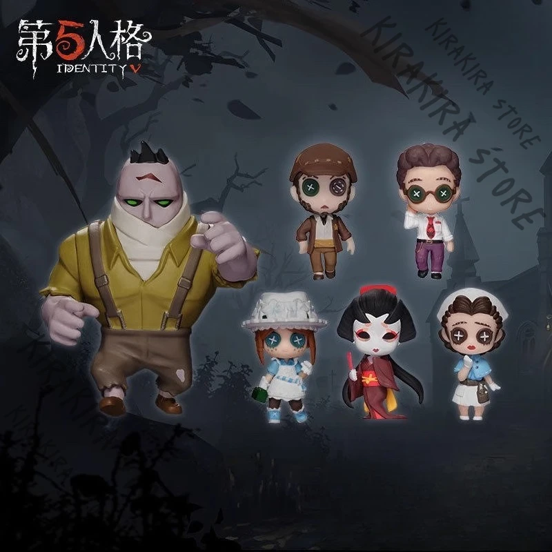 Identity V Michiko Leo Beck Freddy Riley Emma Woods Emily Dyer versión Q Kit de modelo de figura de acción adornos periféricos genuinos