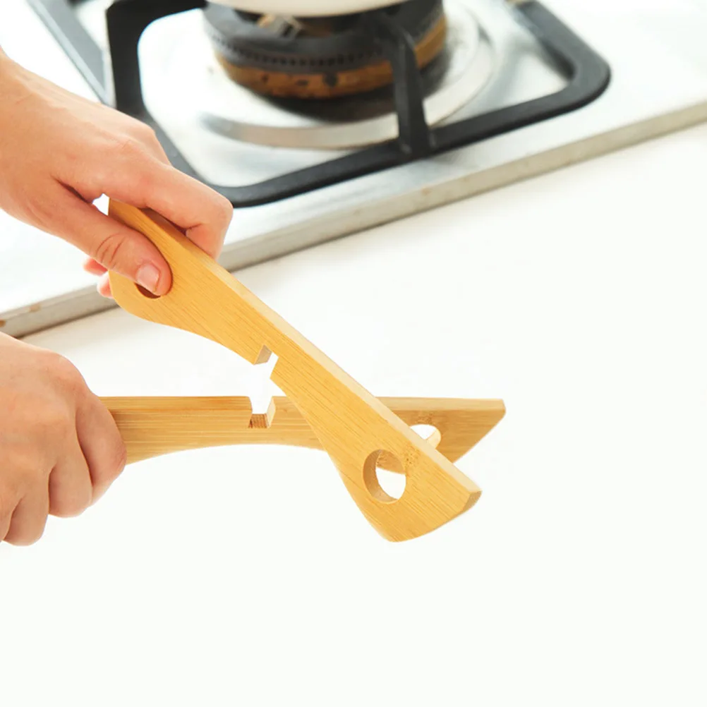 

Creative Detachable Bamboo Insulation Pads Heat Resistant Anti-Corrosive Kitchen Rack Storage Shelf For Pots Bowls Plates